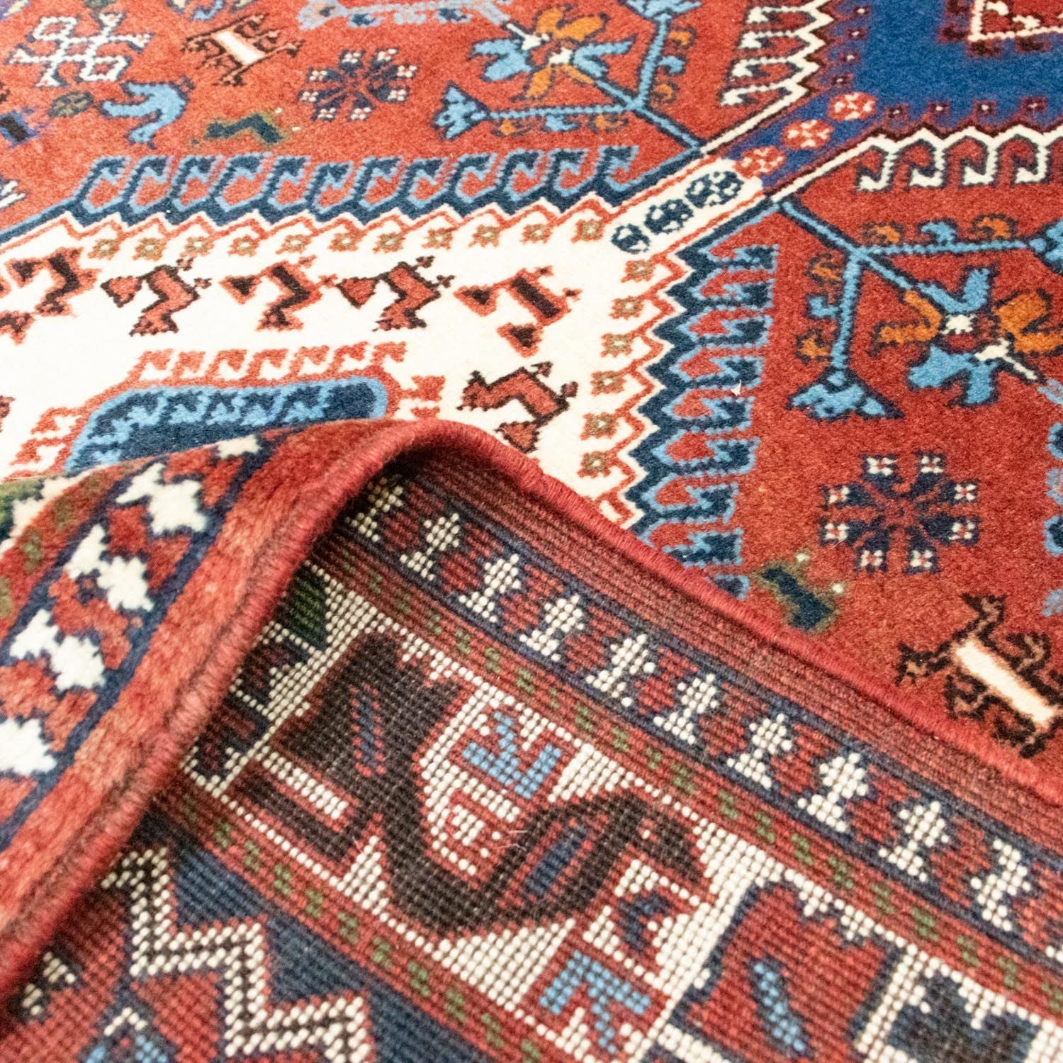 Alfombra persa - Nómada - 197 x 113 cm - rojo