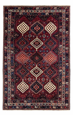 Alfombra persa - Nómada - 300 x 202 cm - rojo oscuro