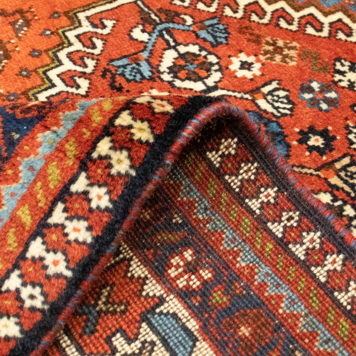 Alfombra persa - Nómada - 213 x 152 cm - rojo