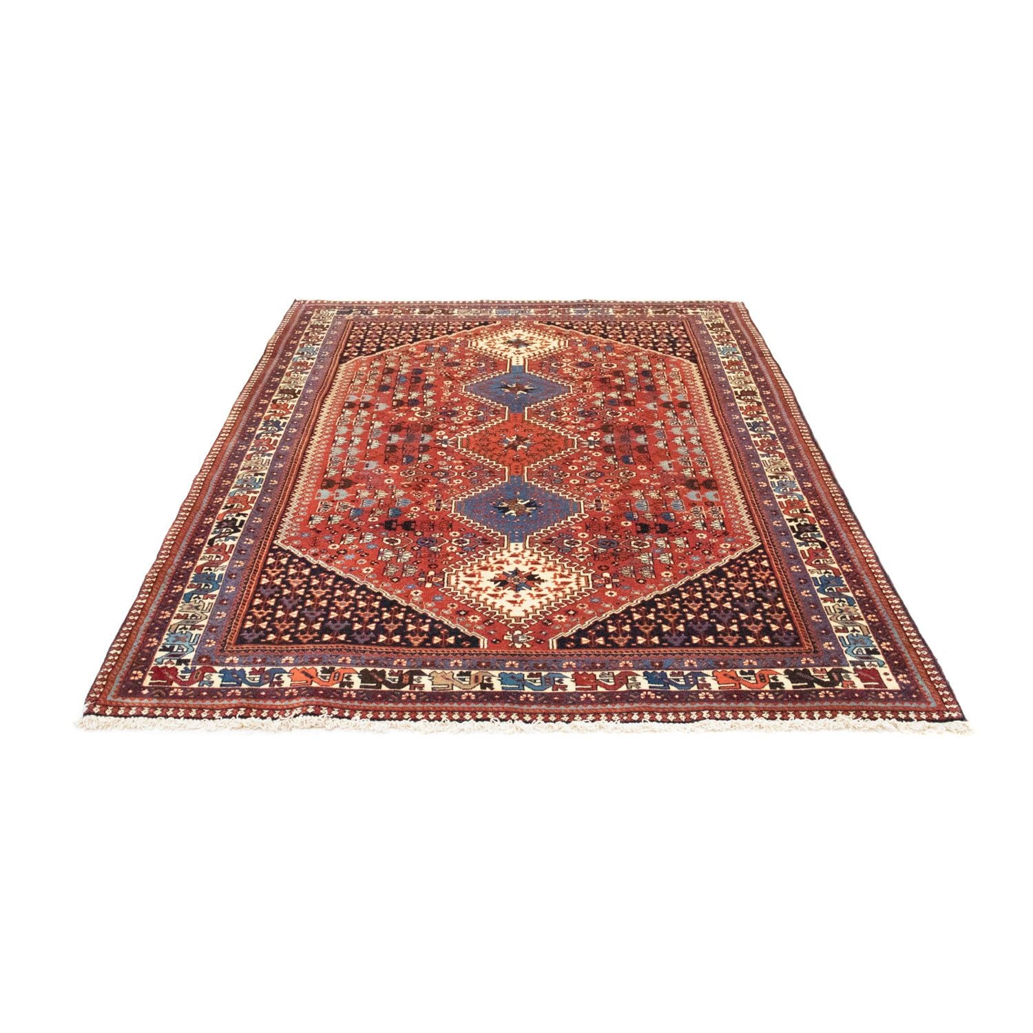 Alfombra persa - Nómada - 213 x 152 cm - rojo