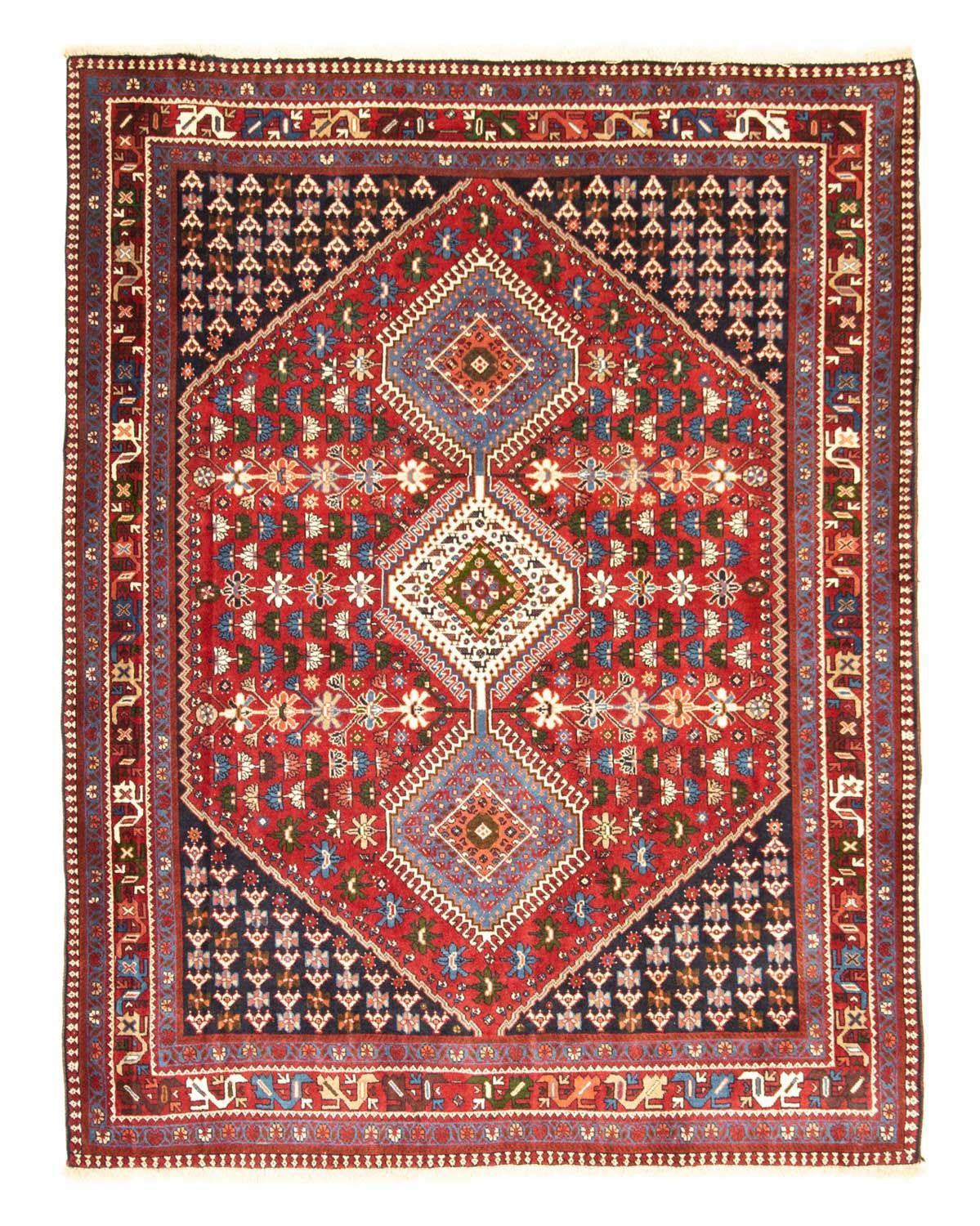 Alfombra persa - Nómada - 200 x 159 cm - rojo