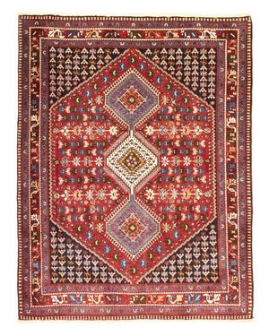 Alfombra persa - Nómada - 200 x 159 cm - rojo