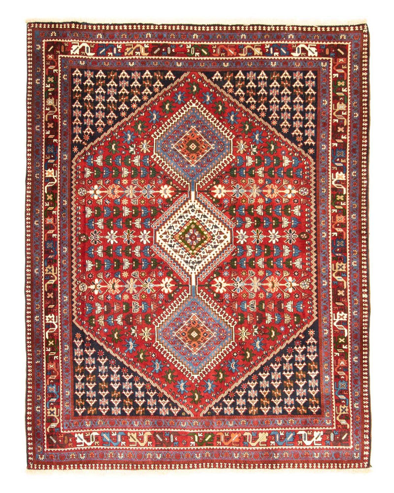 Alfombra persa - Nómada - 200 x 159 cm - rojo