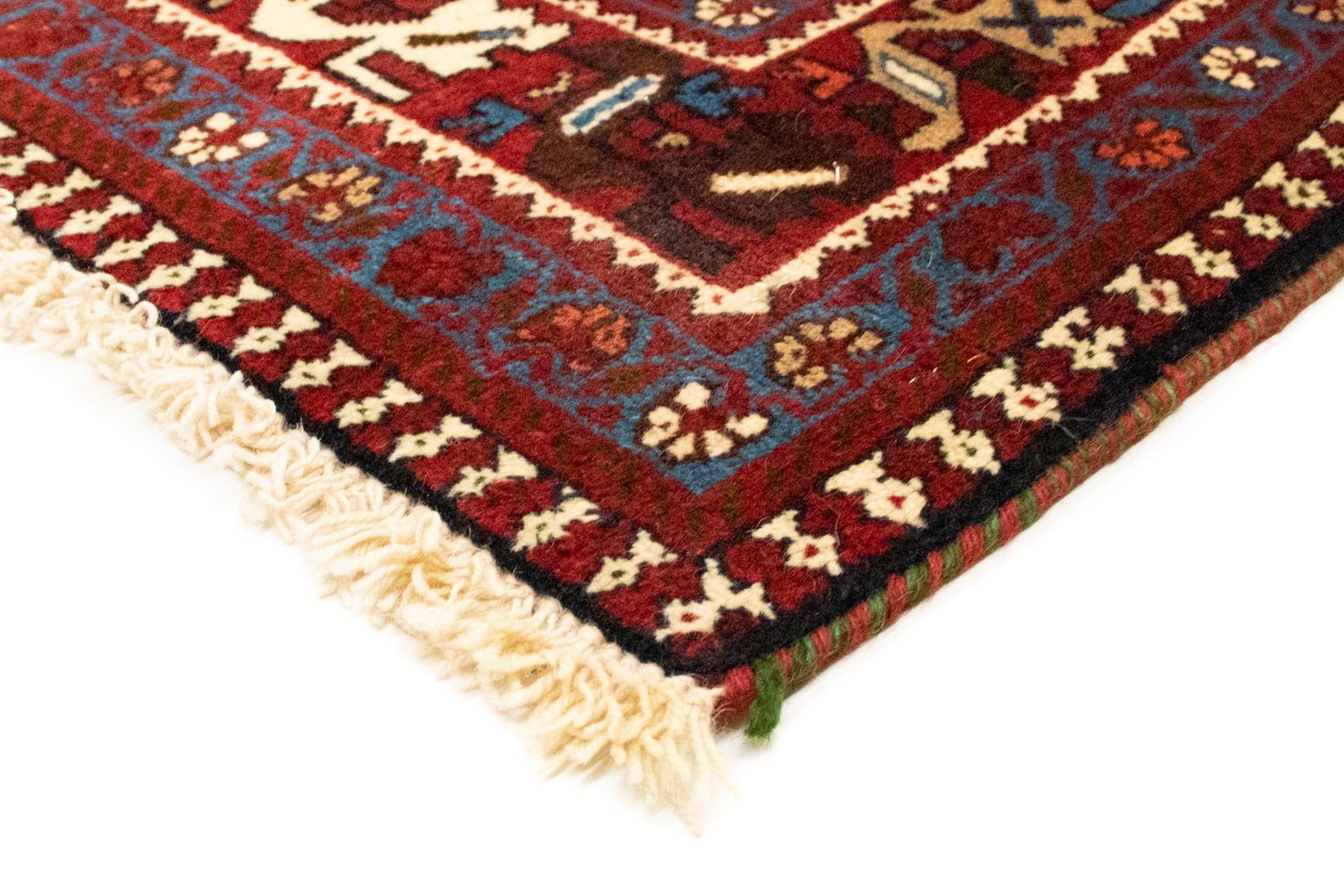 Alfombra persa - Nómada - 200 x 159 cm - rojo