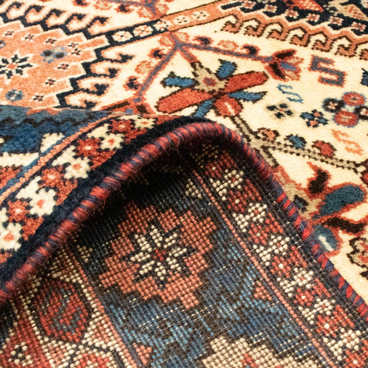 Alfombra persa - Nómada - 193 x 150 cm - beige