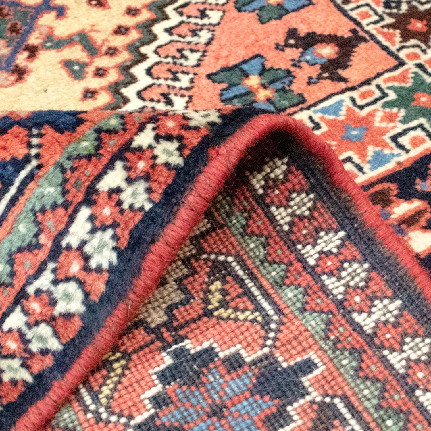 Alfombra persa - Nómada - 200 x 150 cm - multicolor