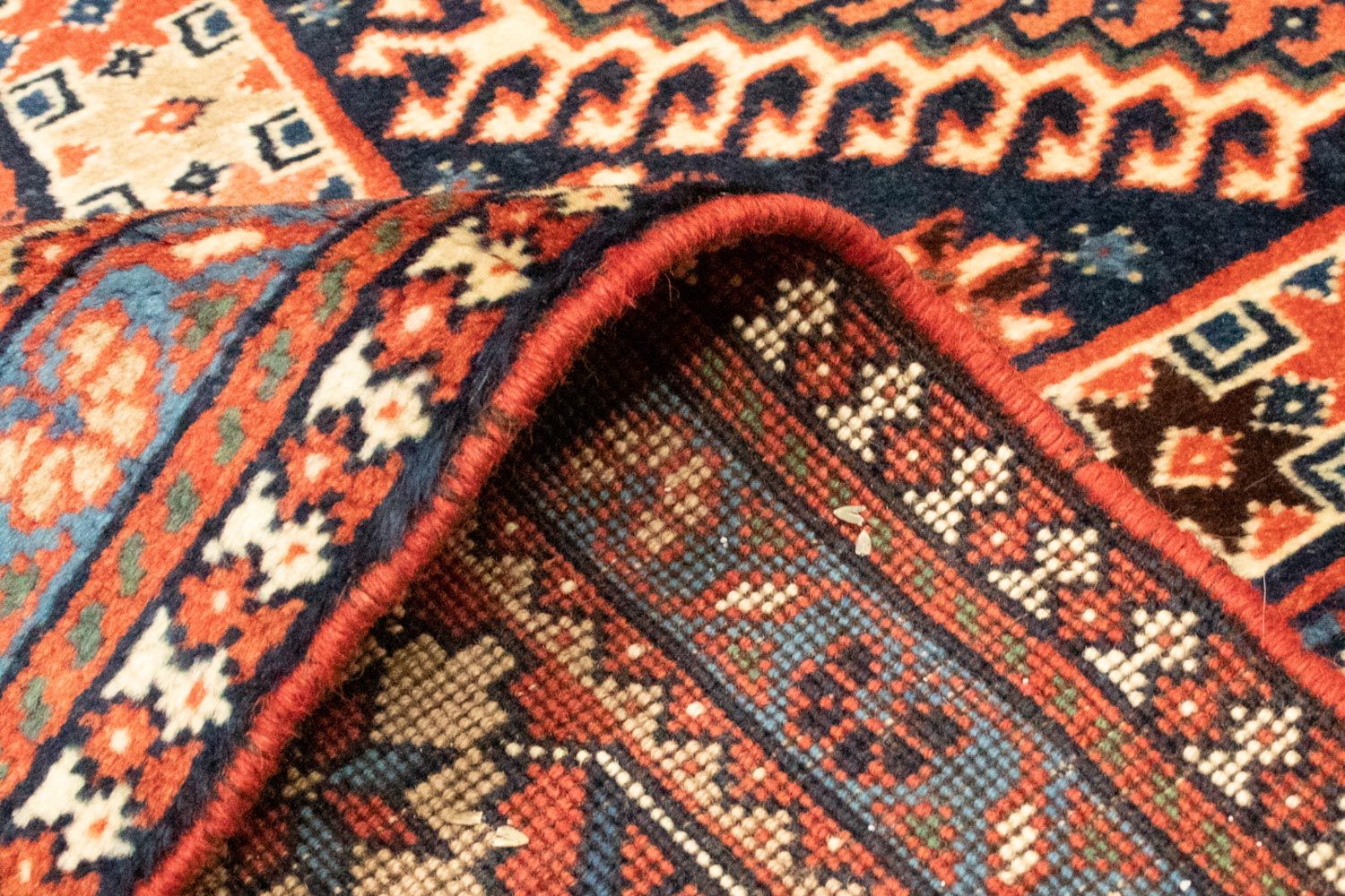 Alfombra persa - Nómada - 220 x 148 cm - multicolor