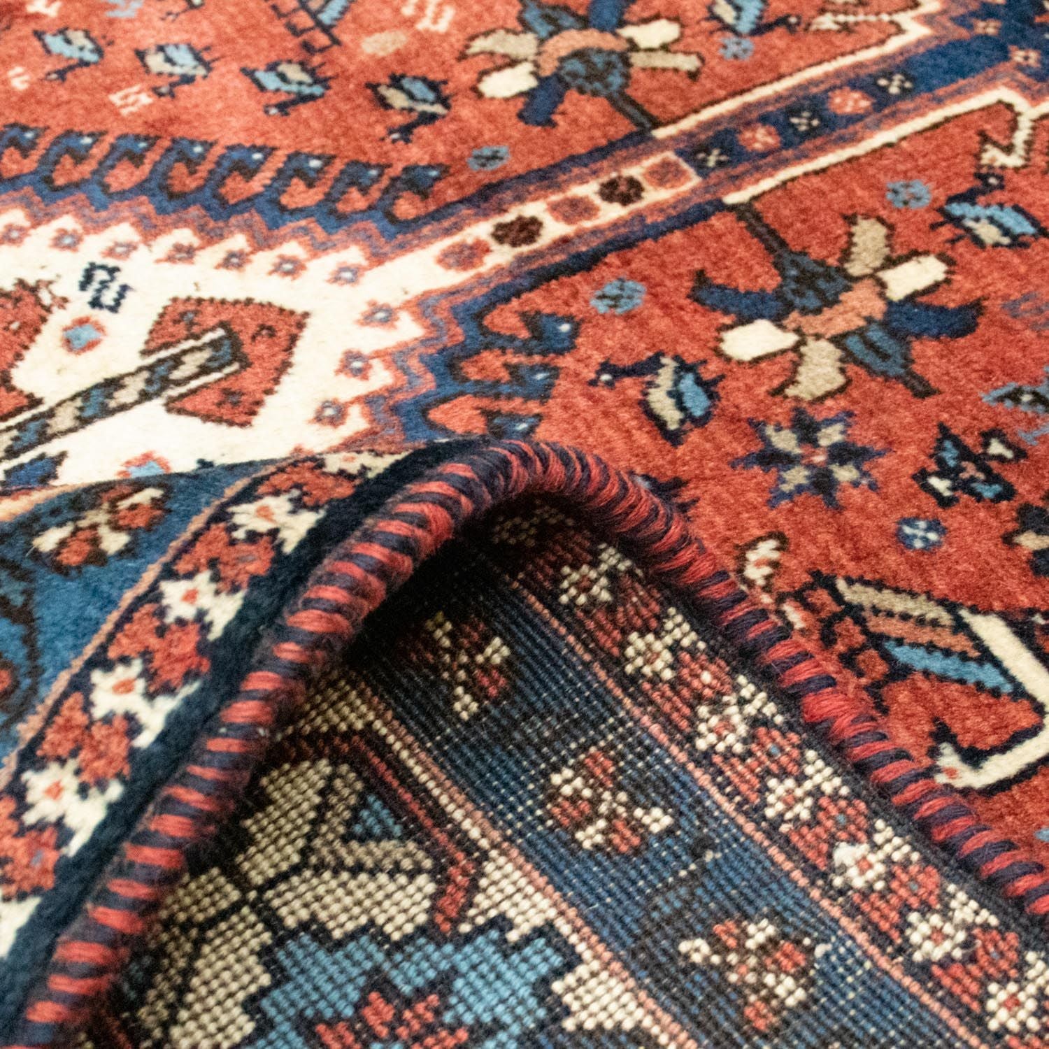 Alfombra persa - Nómada - 195 x 145 cm - rojo