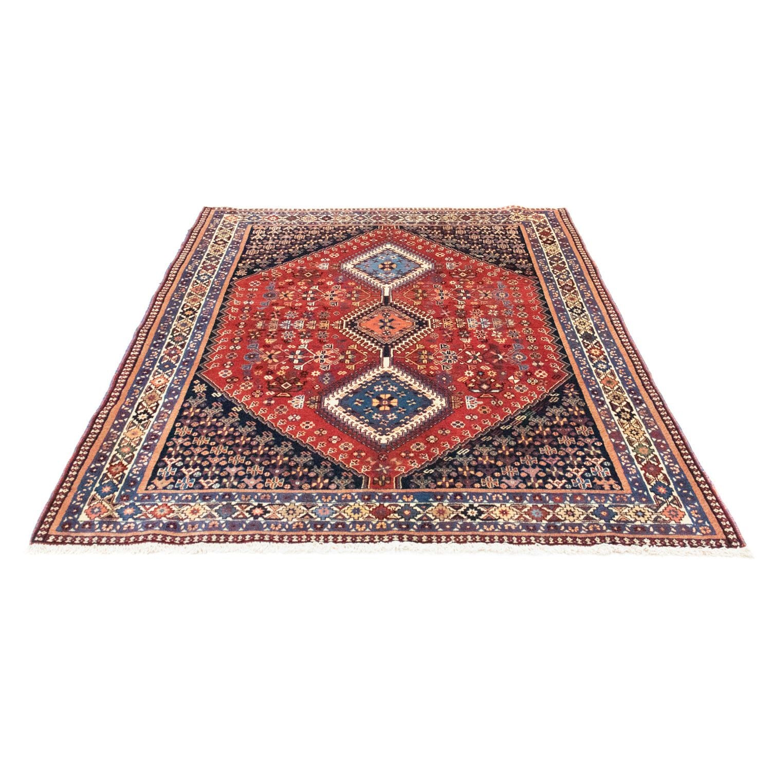 Alfombra persa - Nómada - 203 x 150 cm - rojo