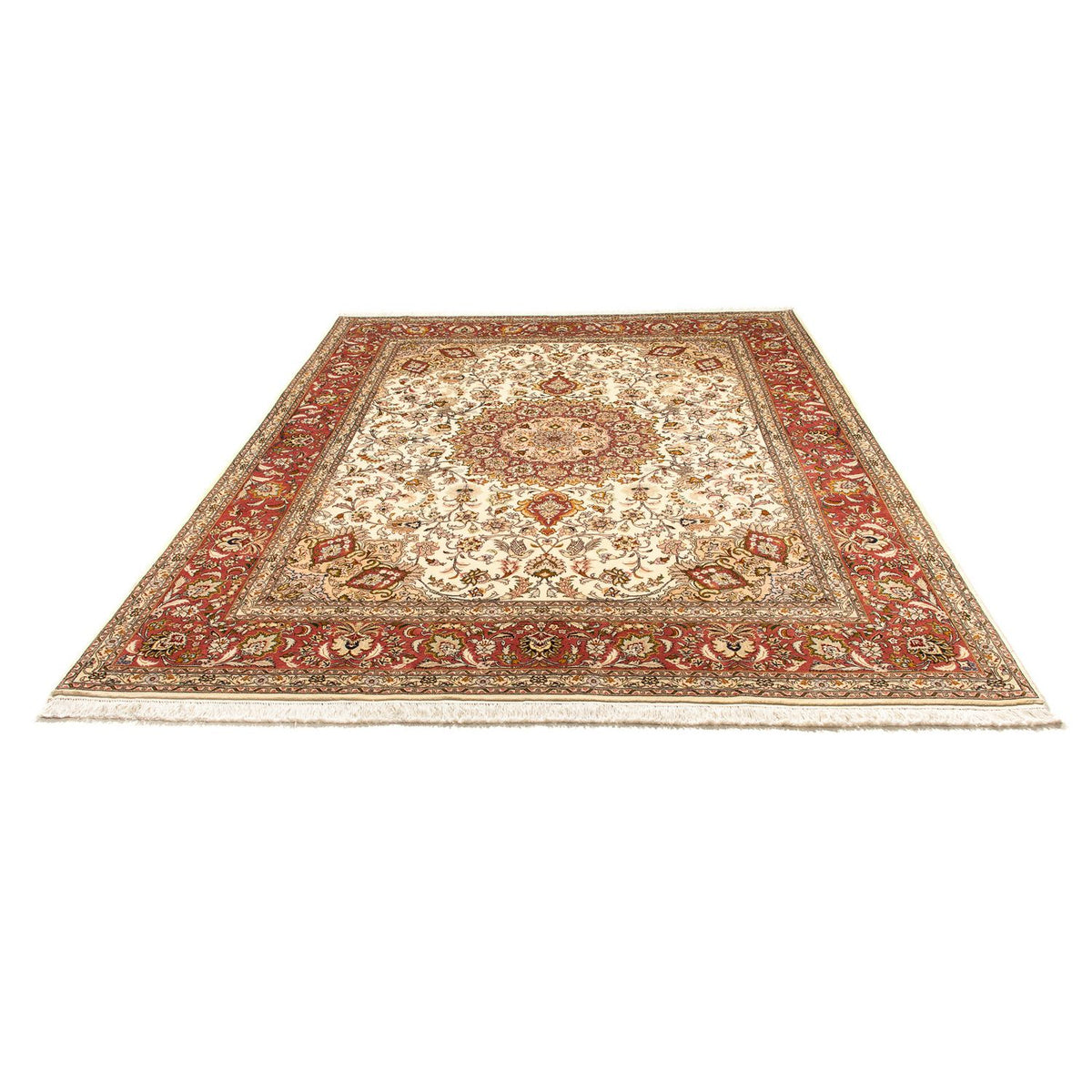 Alfombra Persa - Tabriz - Real - 250 x 198 cm - beige