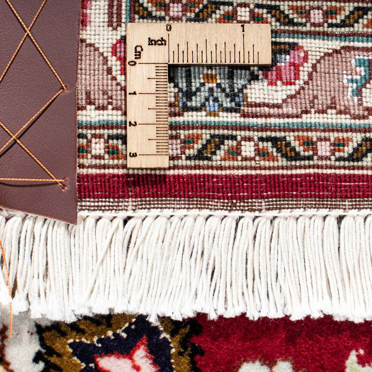 Alfombra Persa - Tabriz - Real - 196 x 155 cm - rojo oscuro