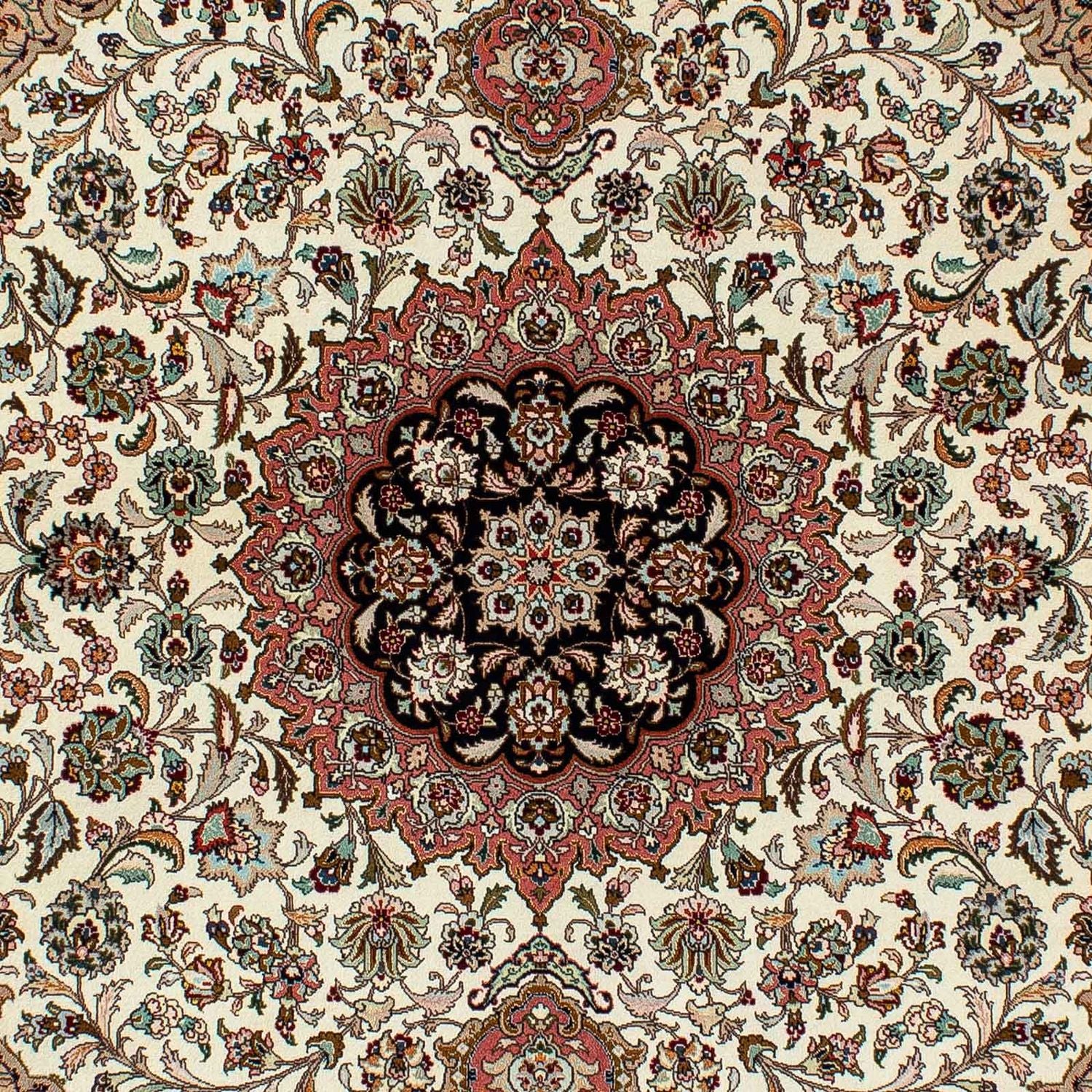 Alfombra Persa - Tabriz - Real - 204 x 154 cm - beige