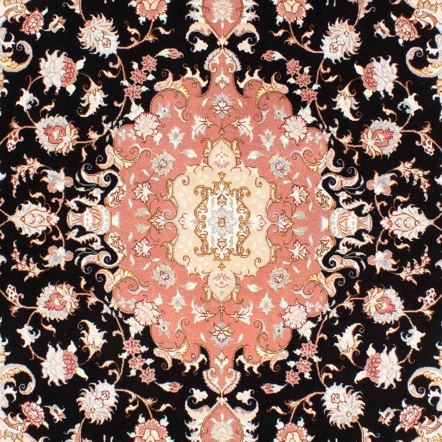 Alfombra Persa - Tabriz - Real - 233 x 173 cm - azul oscuro