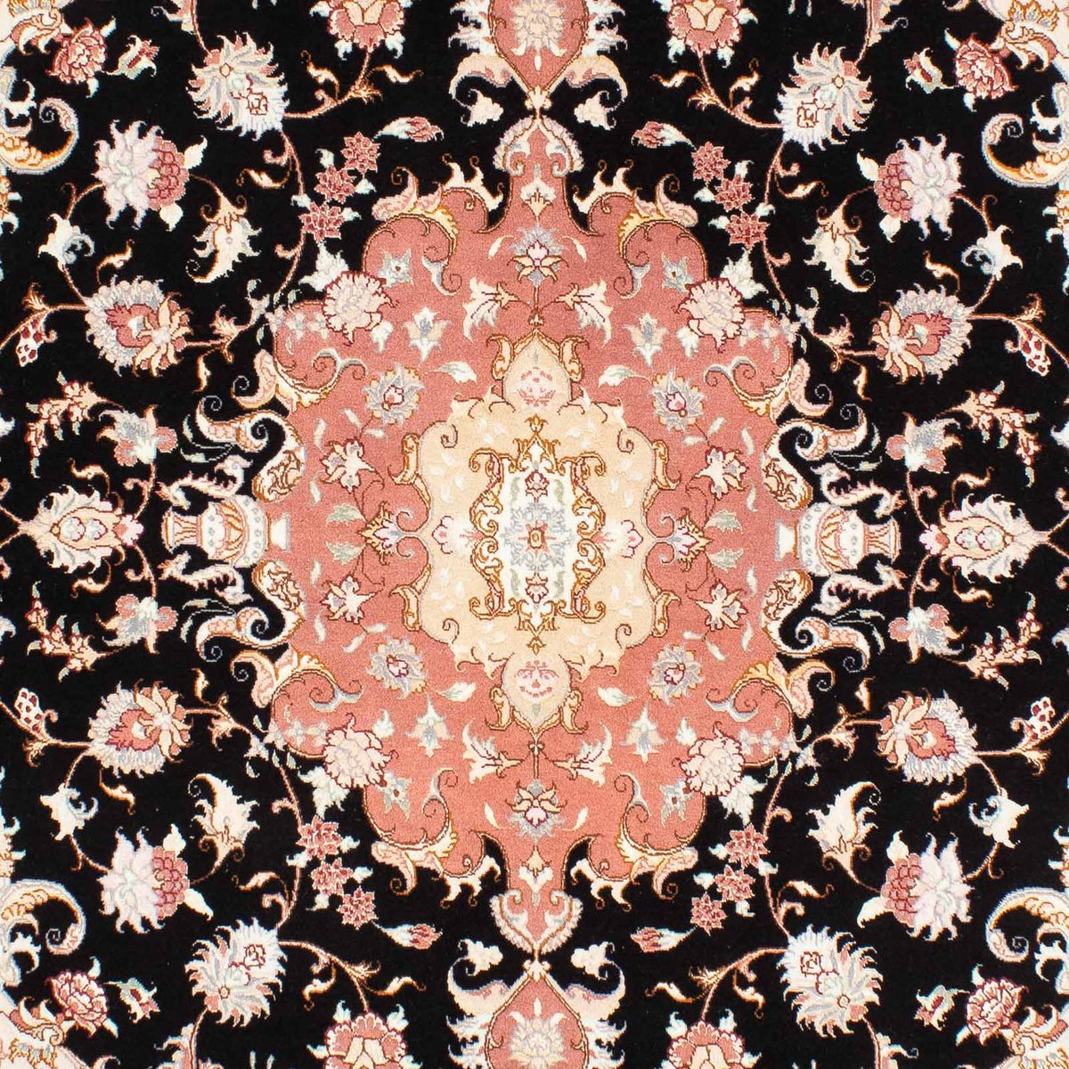 Alfombra Persa - Tabriz - Real - 233 x 173 cm - azul oscuro