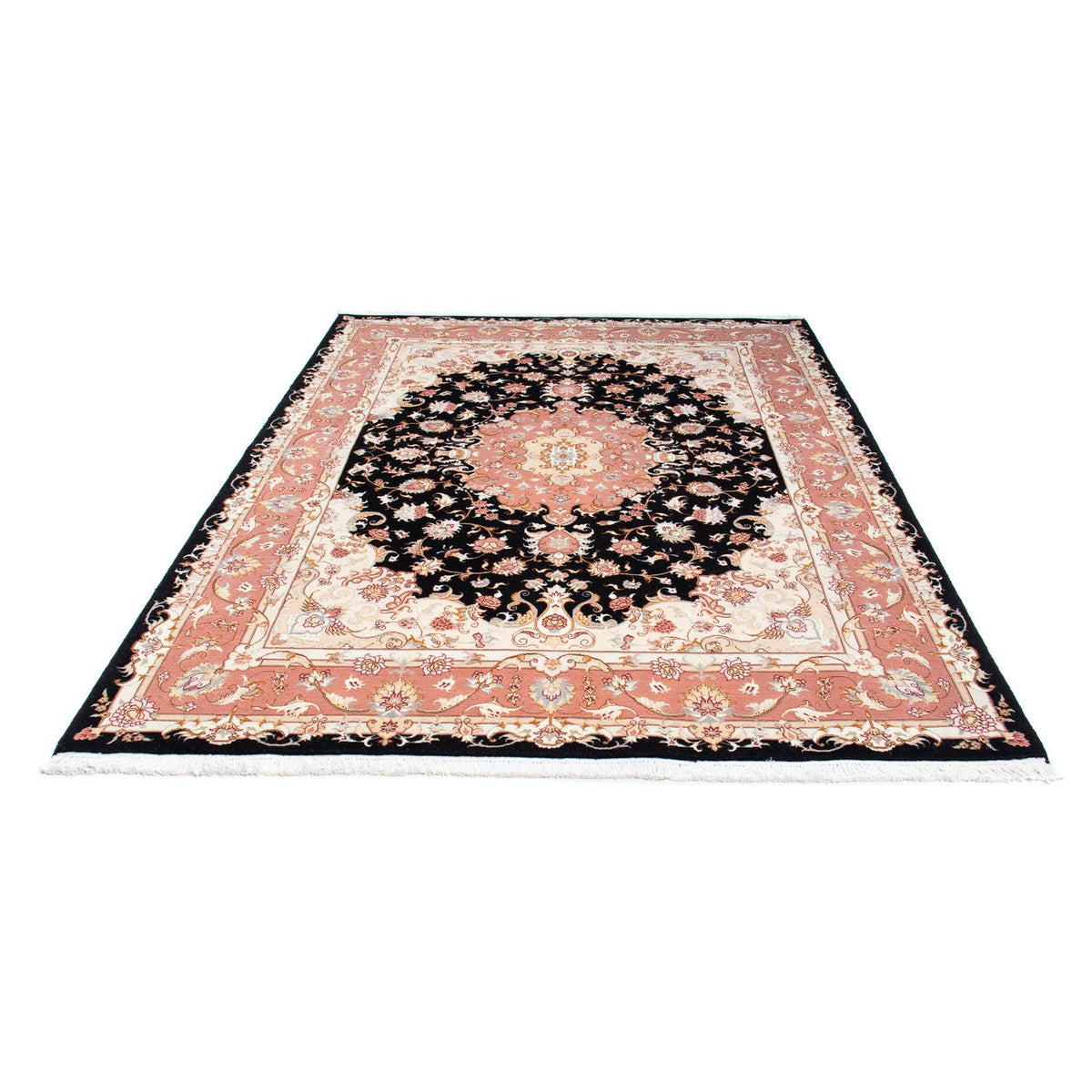 Alfombra Persa - Tabriz - Real - 233 x 173 cm - azul oscuro
