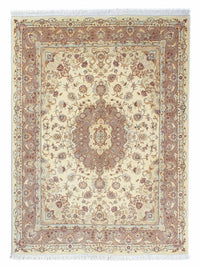 Alfombra Persa - Tabriz - Real - 195 x 153 cm - beige