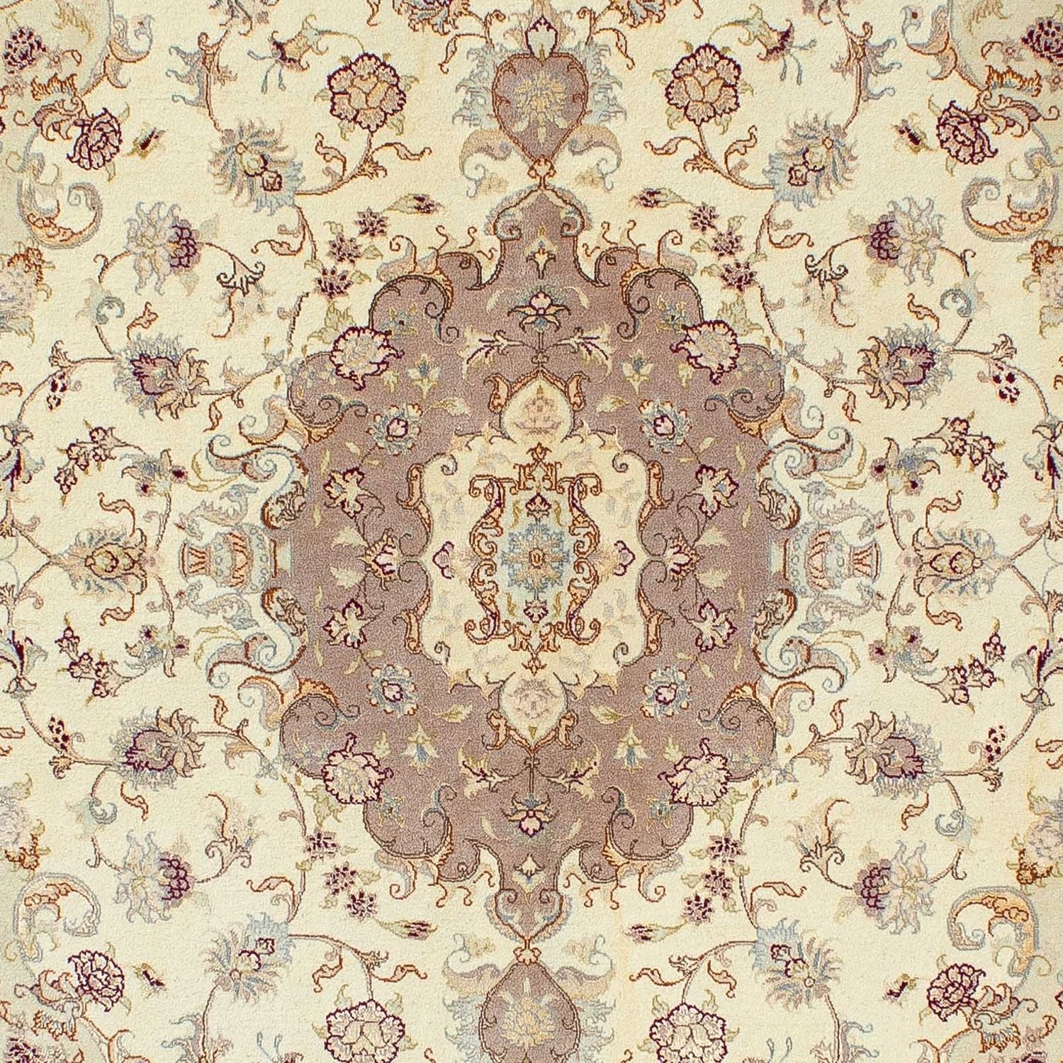 Alfombra Persa - Tabriz - Real - 195 x 153 cm - beige