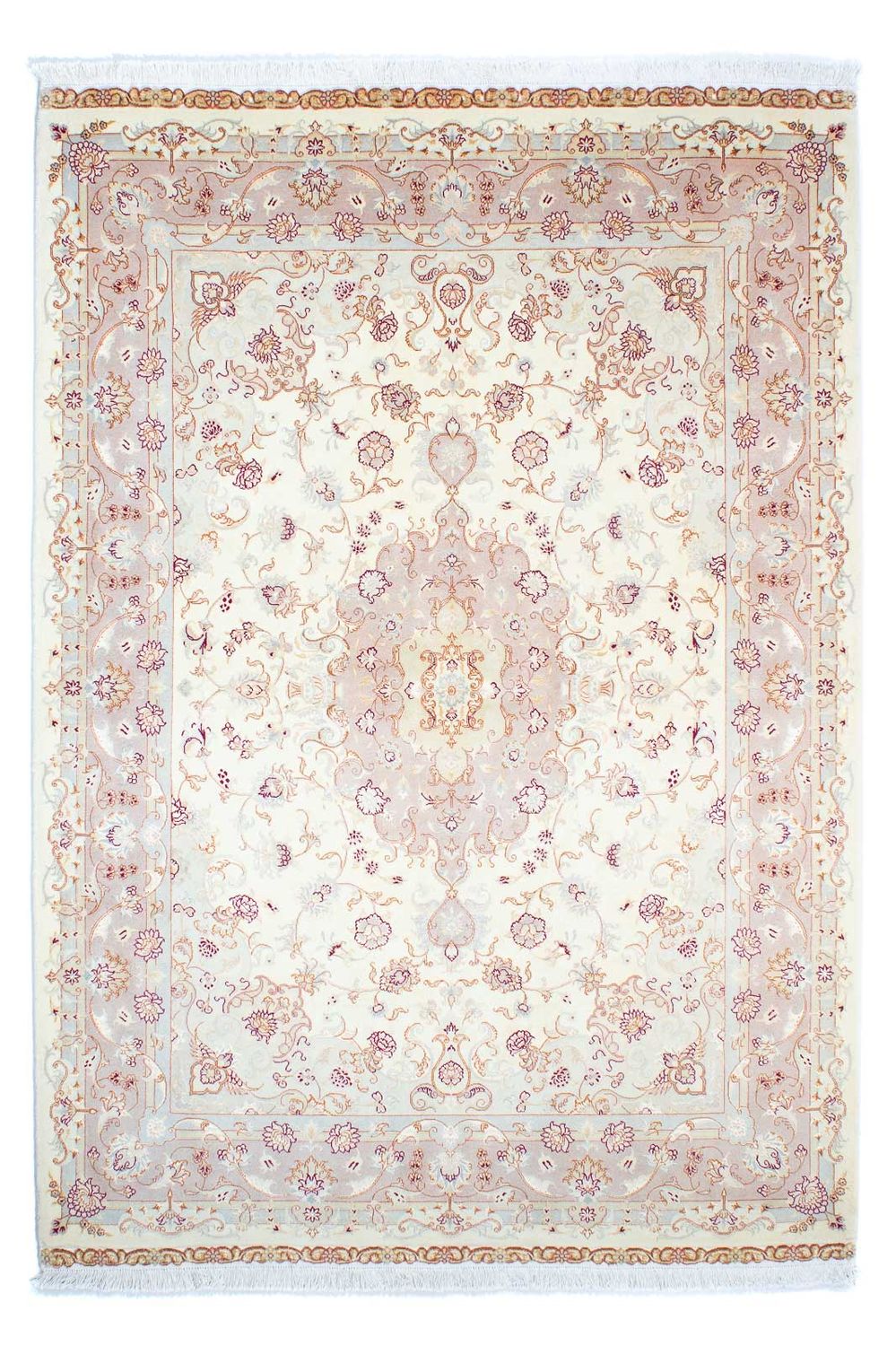 Alfombra Persa - Tabriz - Real - 245 x 170 cm - beige