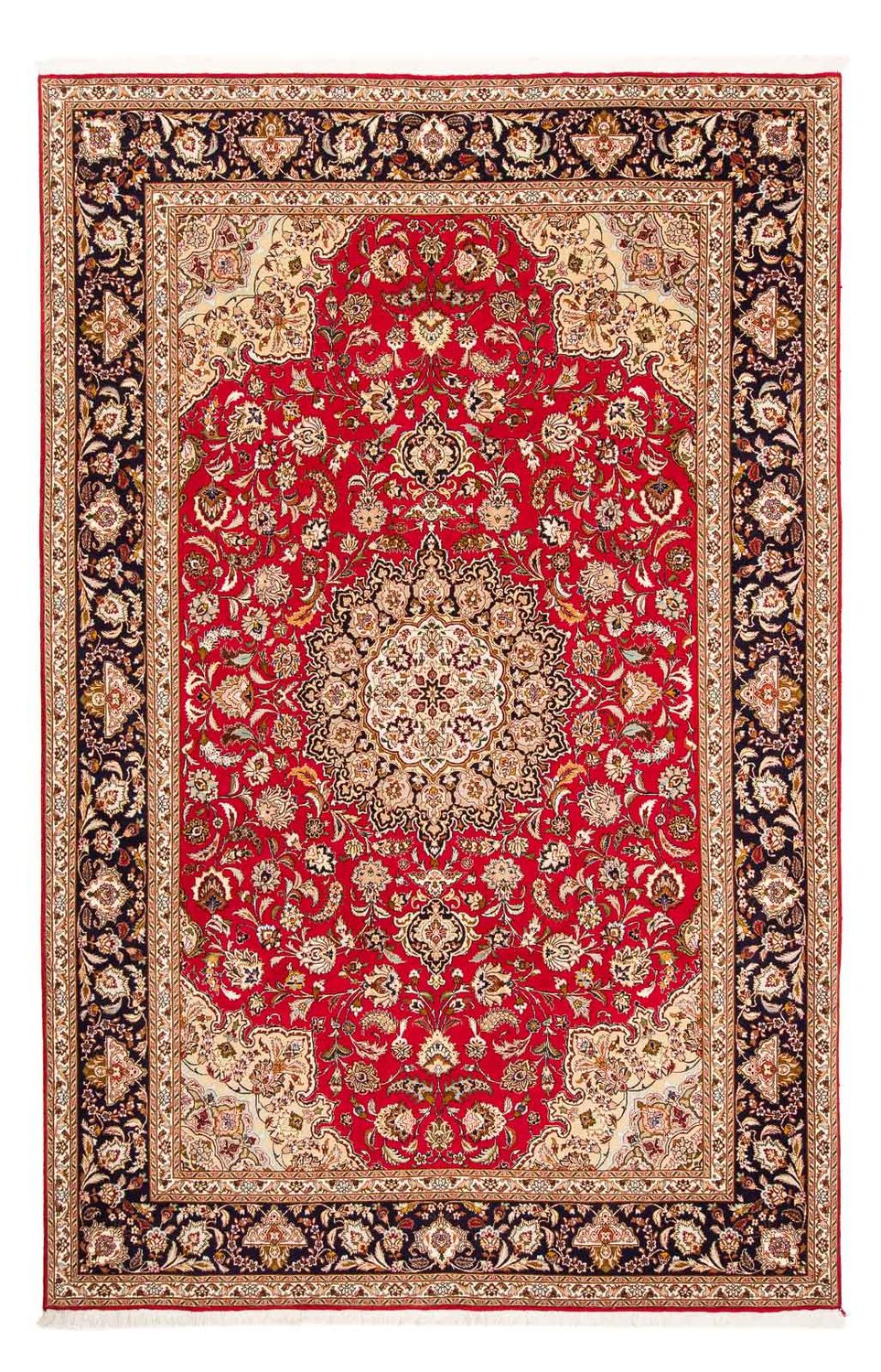 Alfombra Persa - Tabriz - Real - 303 x 205 cm - rojo