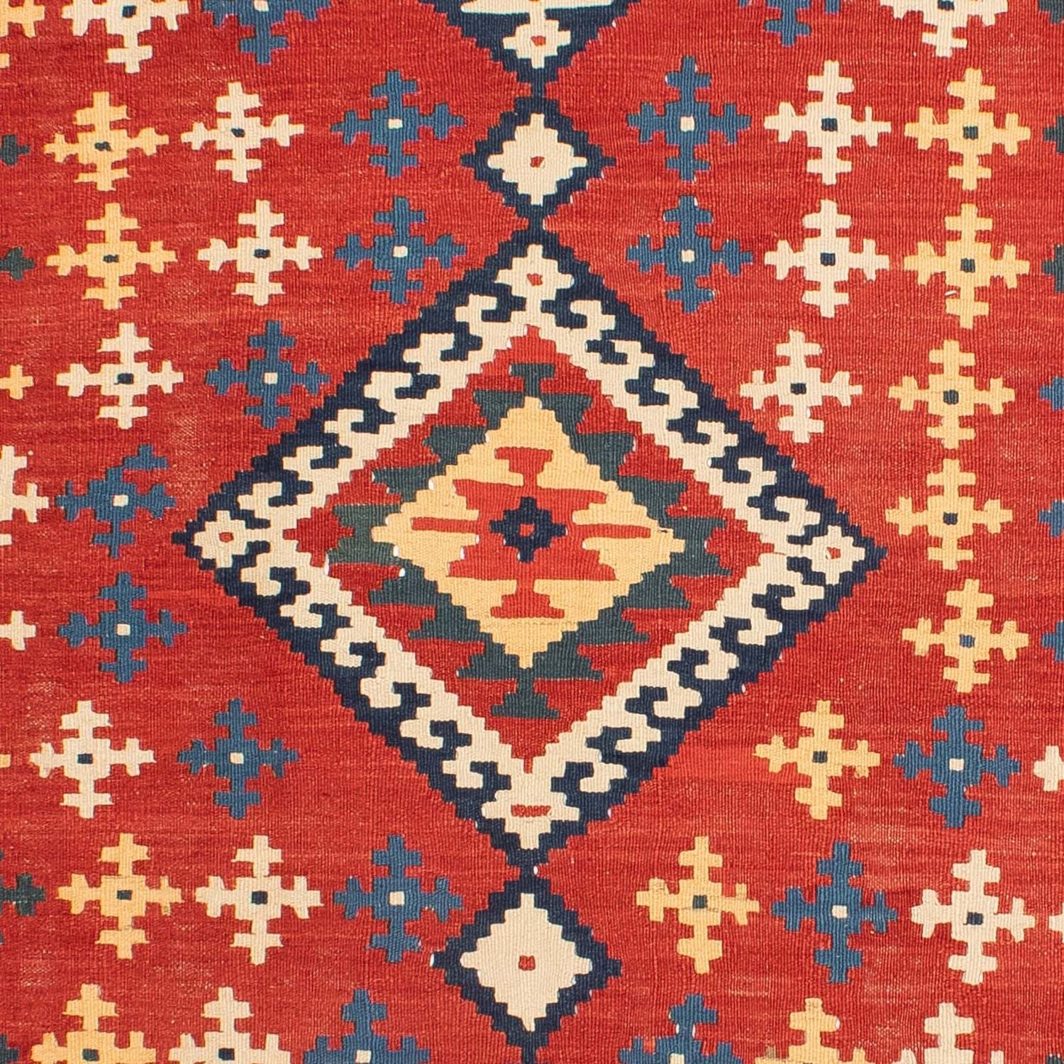Alfombra Kelim - Oriental - 307 x 199 cm - rojo