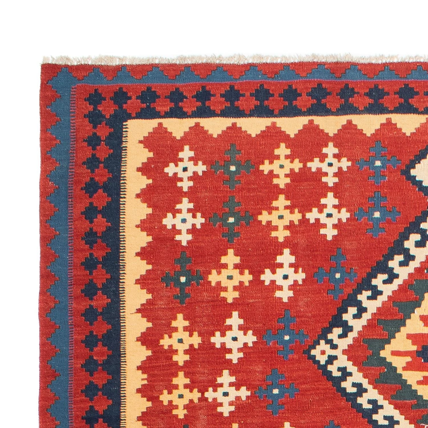 Alfombra Kelim - Oriental - 307 x 199 cm - rojo