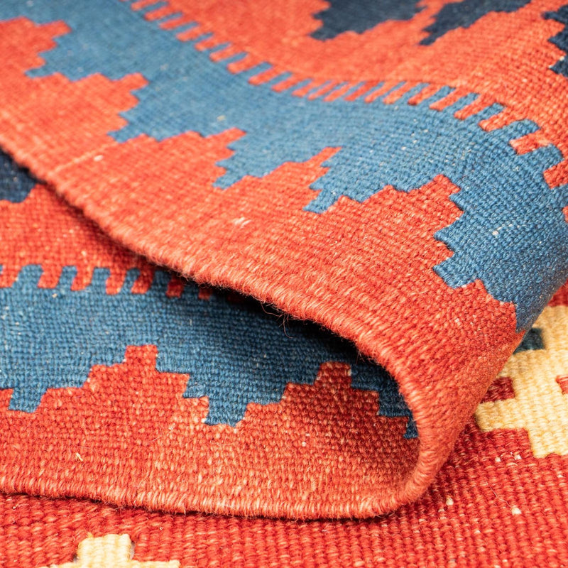 Alfombra Kelim - Oriental - 307 x 199 cm - rojo