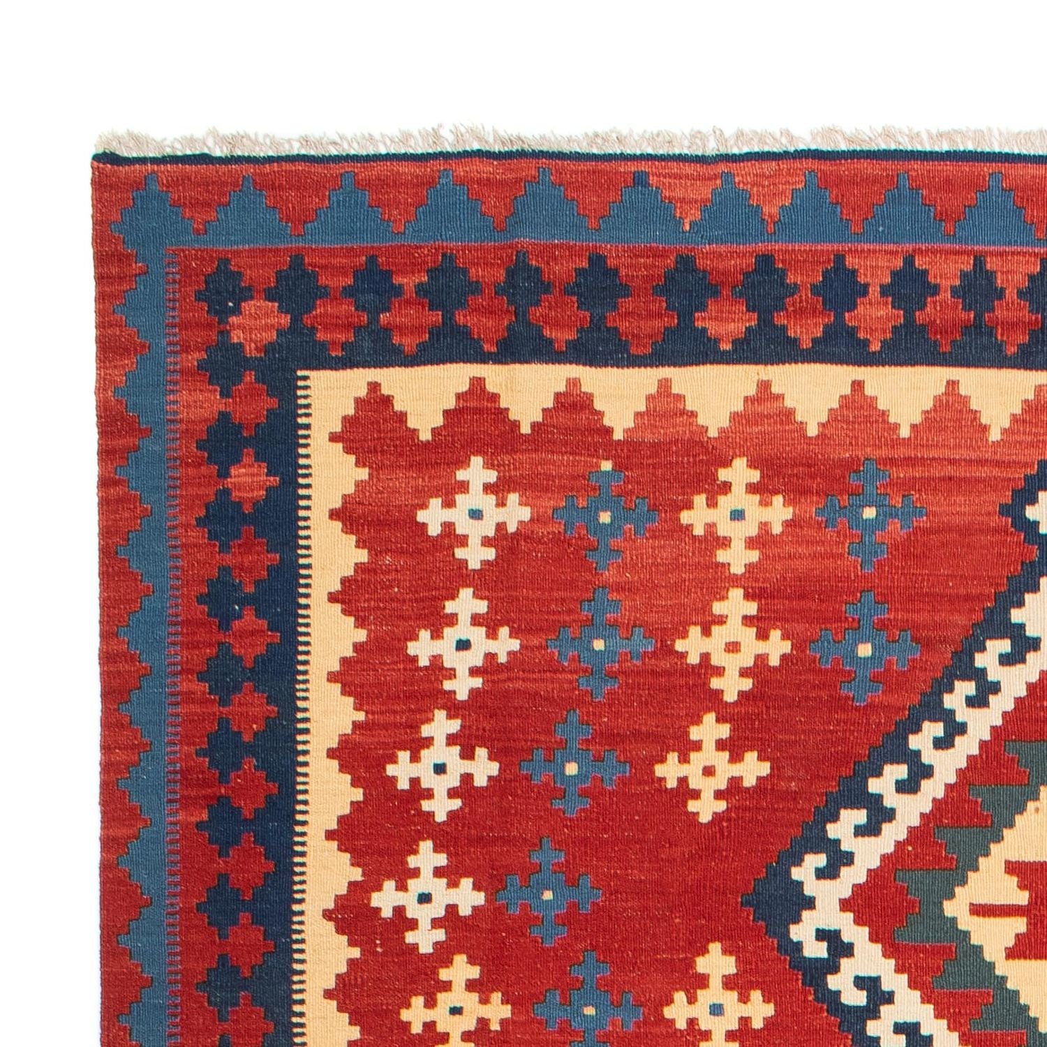 Alfombra Kelim - Oriental - 314 x 204 cm - rojo