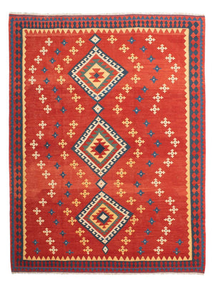 Alfombra Kelim - Oriental - 271 x 215 cm - rojo