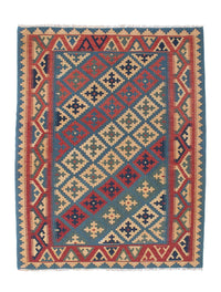 Alfombra Kelim - Oriental - 166 x 127 cm - azul
