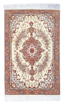 Alfombra Persa - Tabriz - Real - 92 x 60 cm - beige