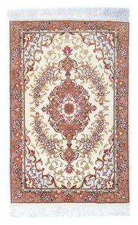 Alfombra Persa - Tabriz - Real - 92 x 60 cm - beige