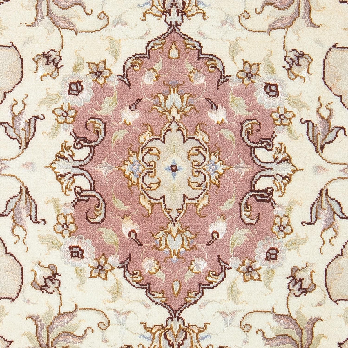 Alfombra Persa - Tabriz - Real - 89 x 60 cm - beige