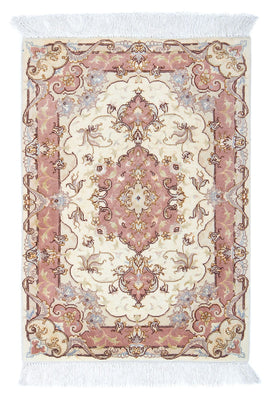 Alfombra Persa - Tabriz - Real - 89 x 62 cm - beige