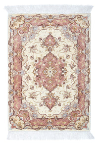 Alfombra Persa - Tabriz - Real - 89 x 62 cm - beige