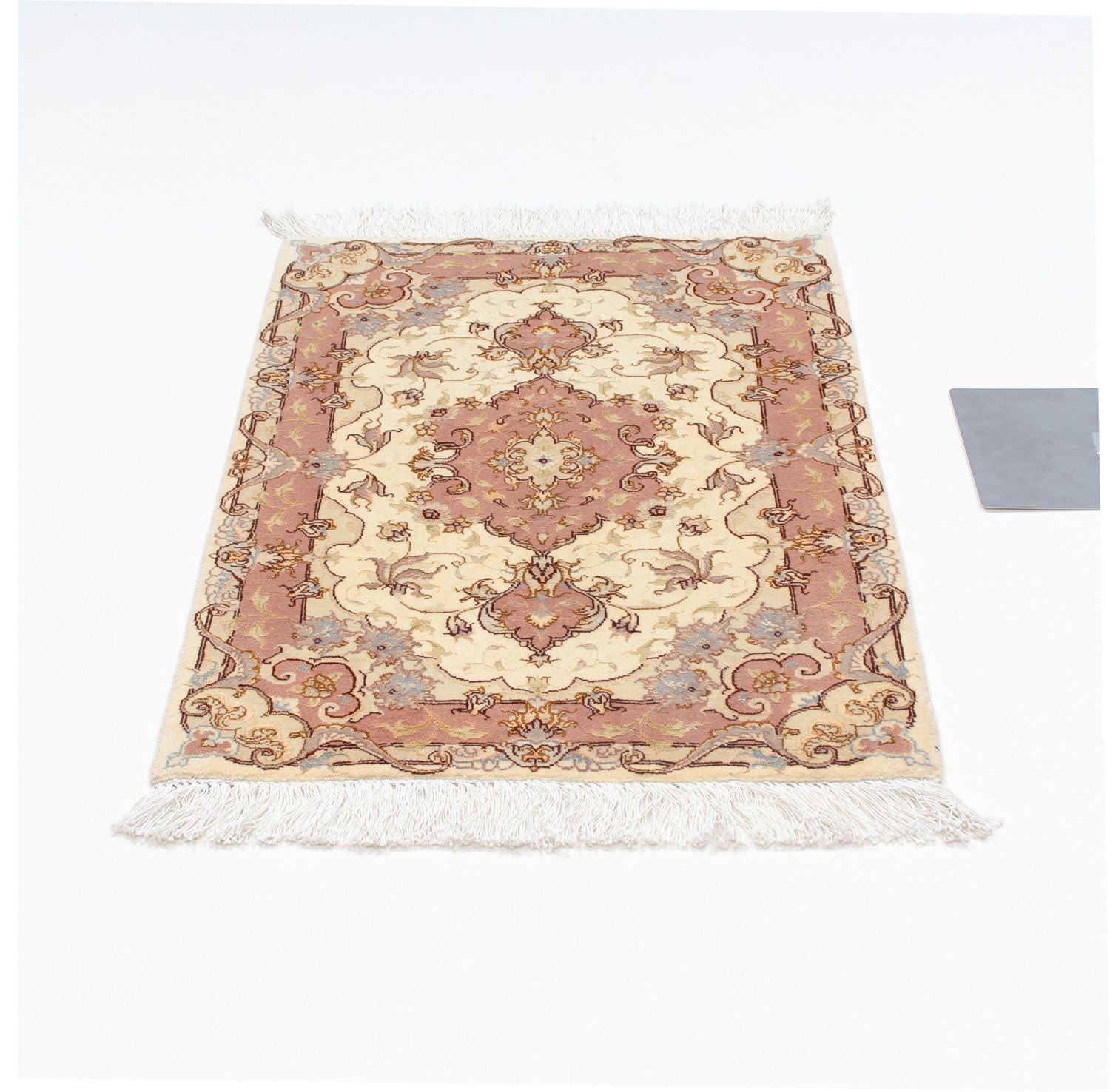 Alfombra Persa - Tabriz - Real - 89 x 62 cm - beige