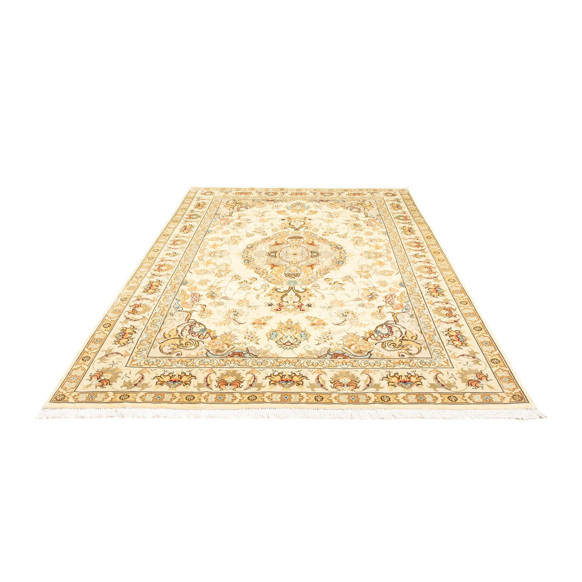 Alfombra Persa - Tabriz - Real - 307 x 198 cm - beige