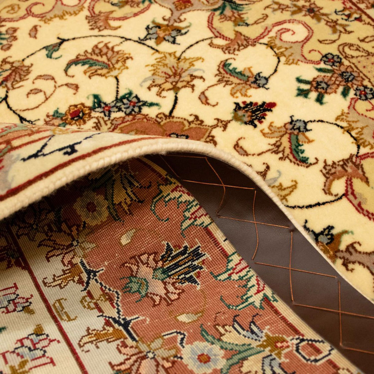 Alfombra Persa - Tabriz - Real - 144 x 100 cm - beige