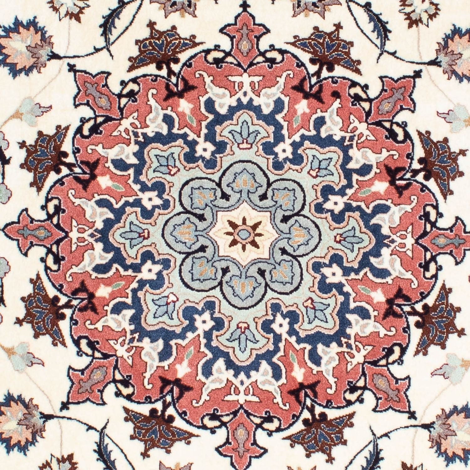 Alfombra Persa - Tabriz - Real - 193 x 158 cm - beige
