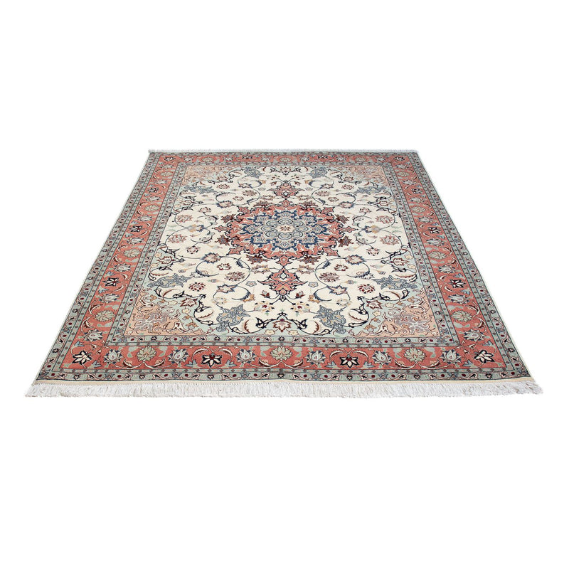 Alfombra Persa - Tabriz - Real - 193 x 158 cm - beige
