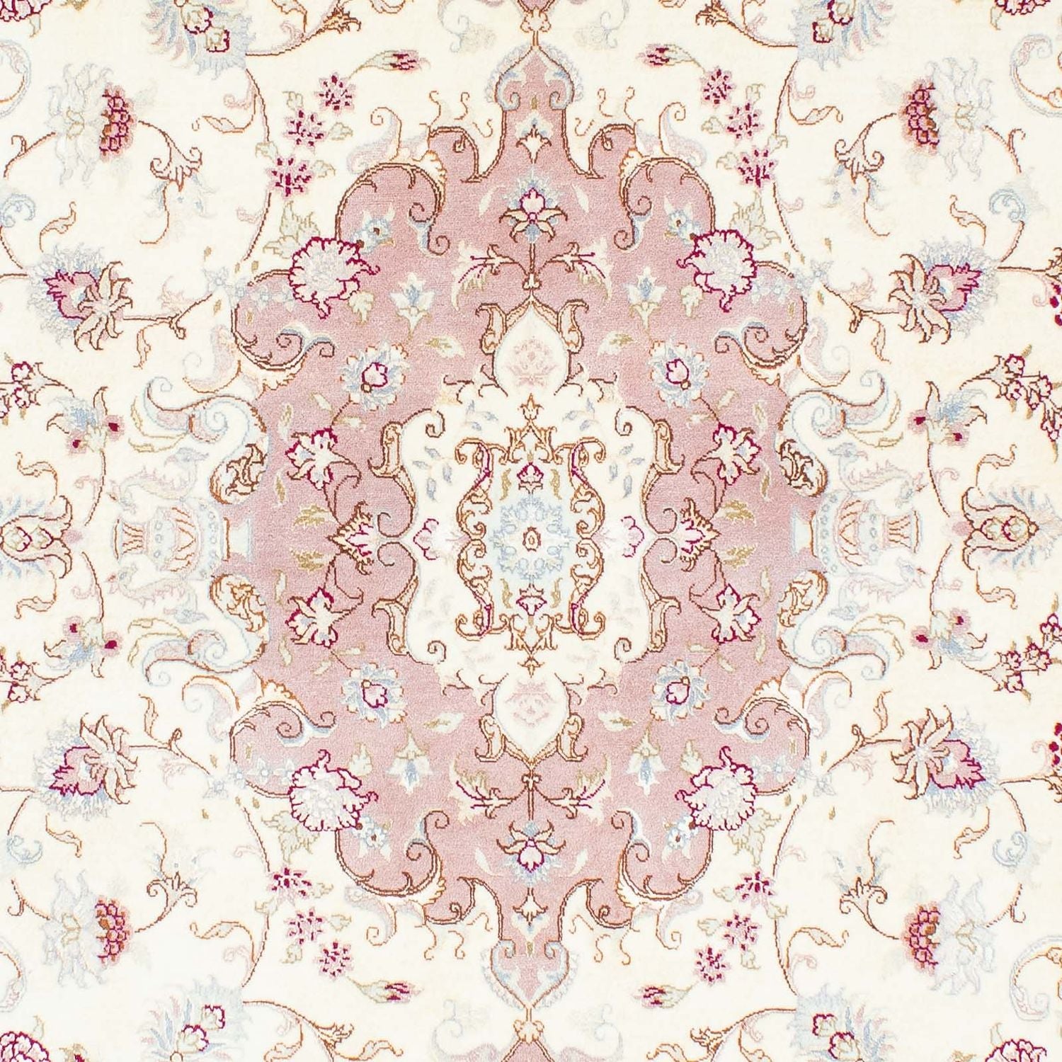 Alfombra Persa - Tabriz - Real - 246 x 167 cm - beige