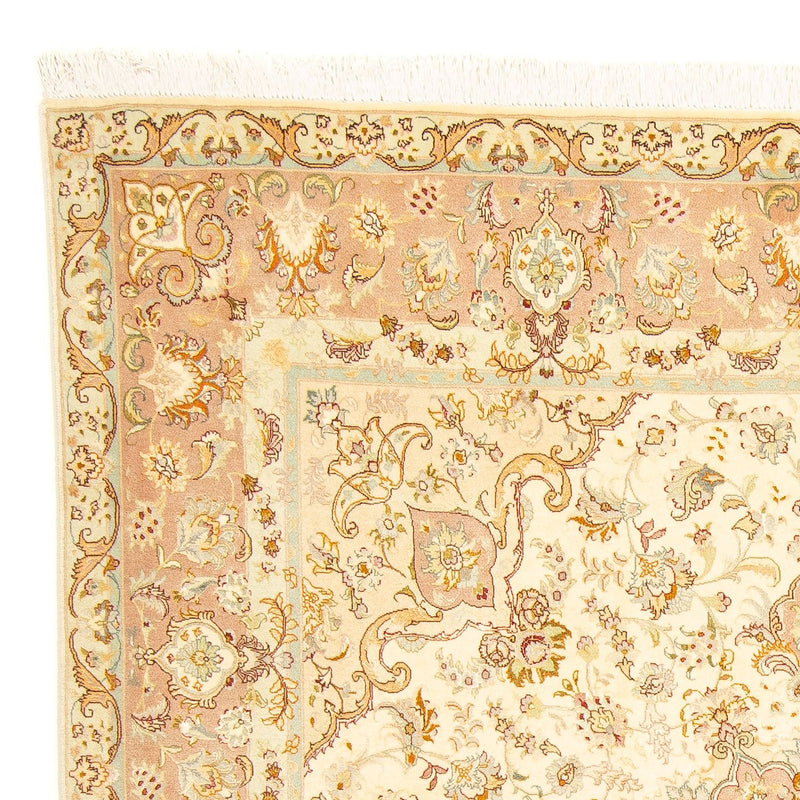 Alfombra Persa - Tabriz - Real cuadrado  - 210 x 202 cm - beige