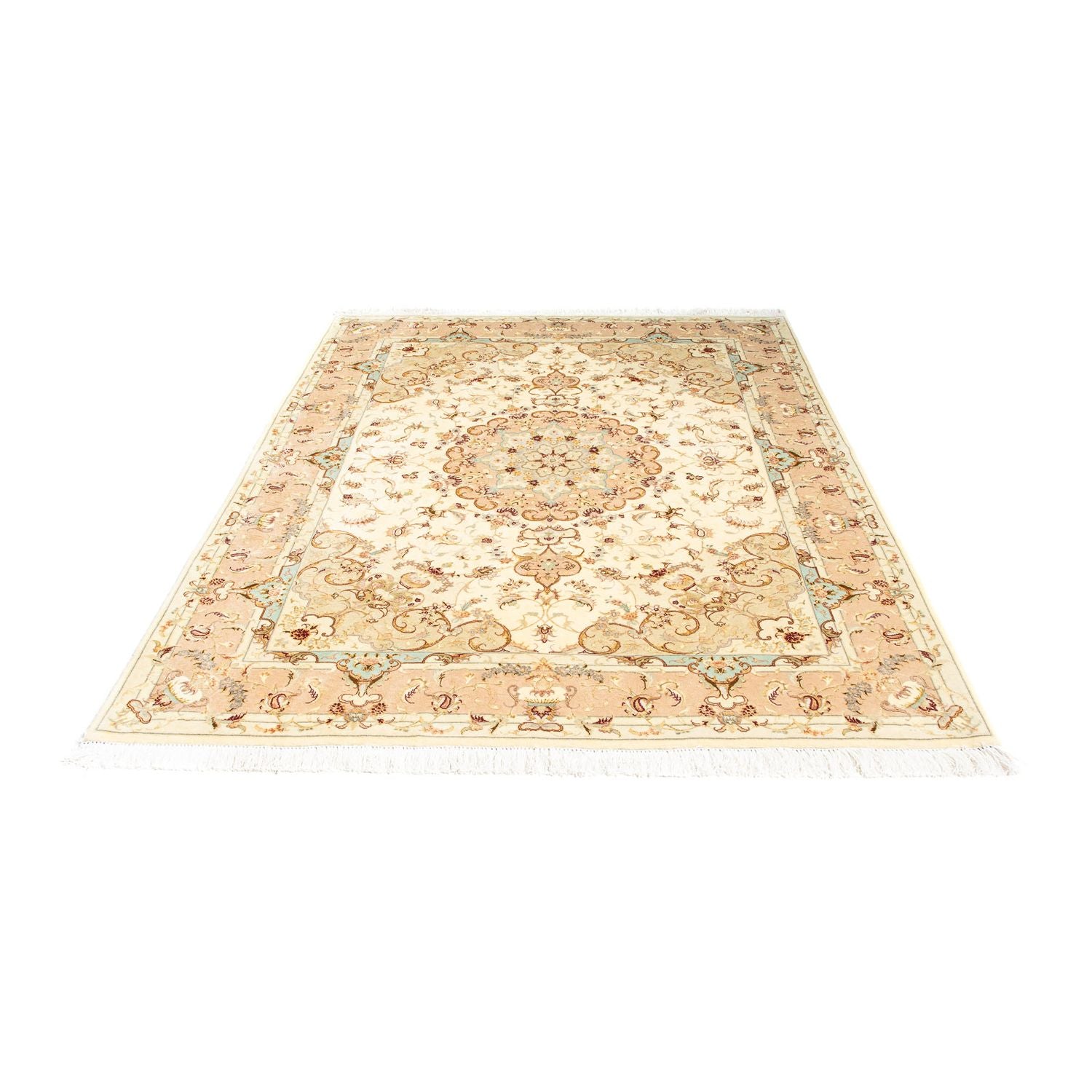 Alfombra Persa - Tabriz - Real - 208 x 156 cm - beige