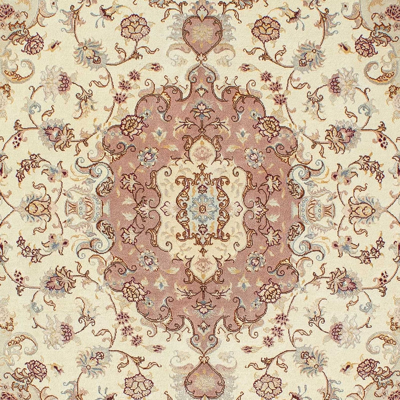 Alfombra Persa - Tabriz - Real - 196 x 149 cm - beige