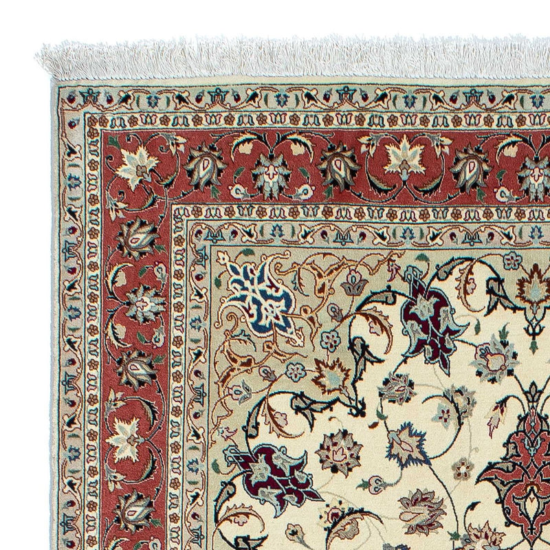 Alfombra Persa - Tabriz - Real - 201 x 156 cm - beige