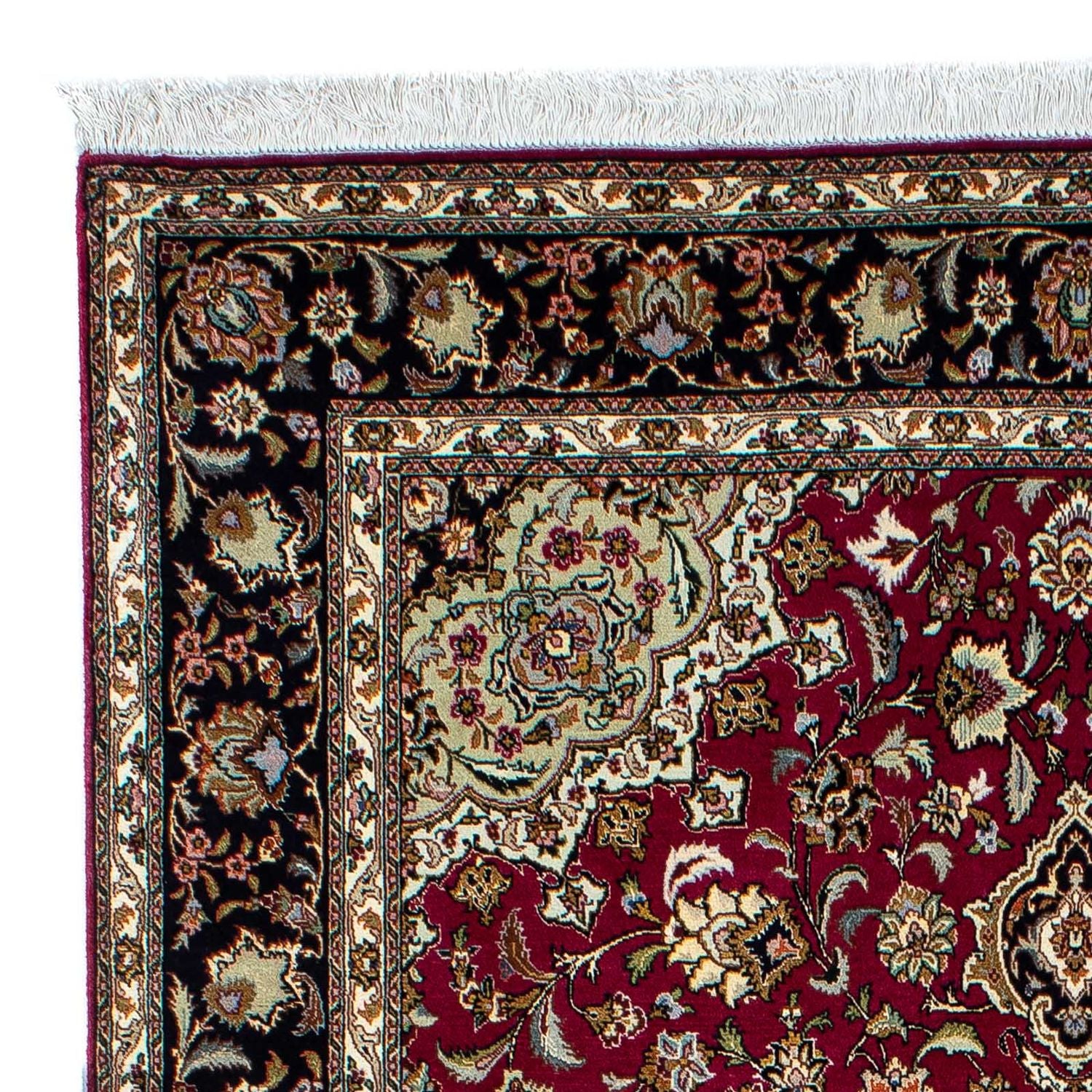 Alfombra Persa - Tabriz - Real - 213 x 152 cm - rojo oscuro