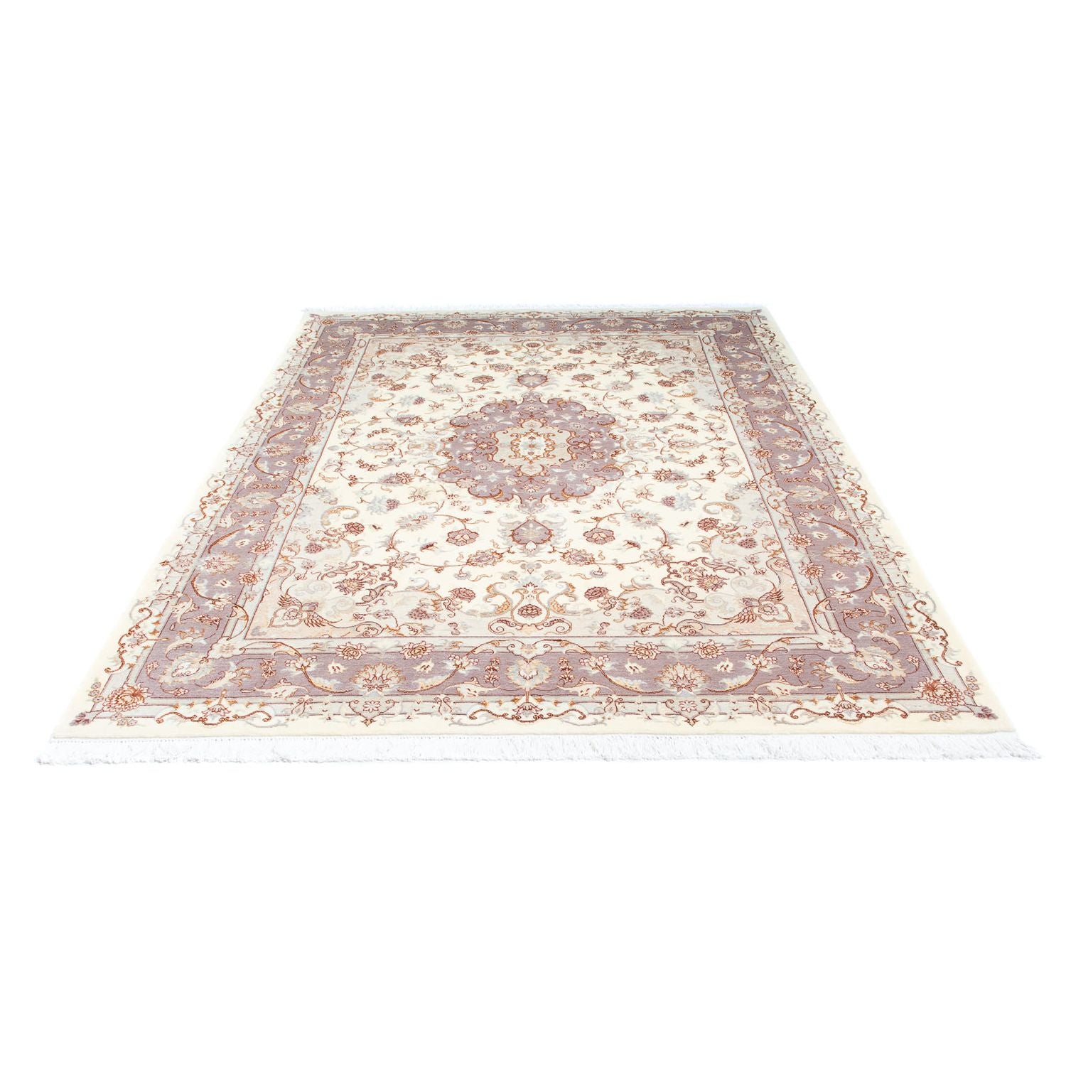 Alfombra Persa - Tabriz - Real - 236 x 169 cm - beige