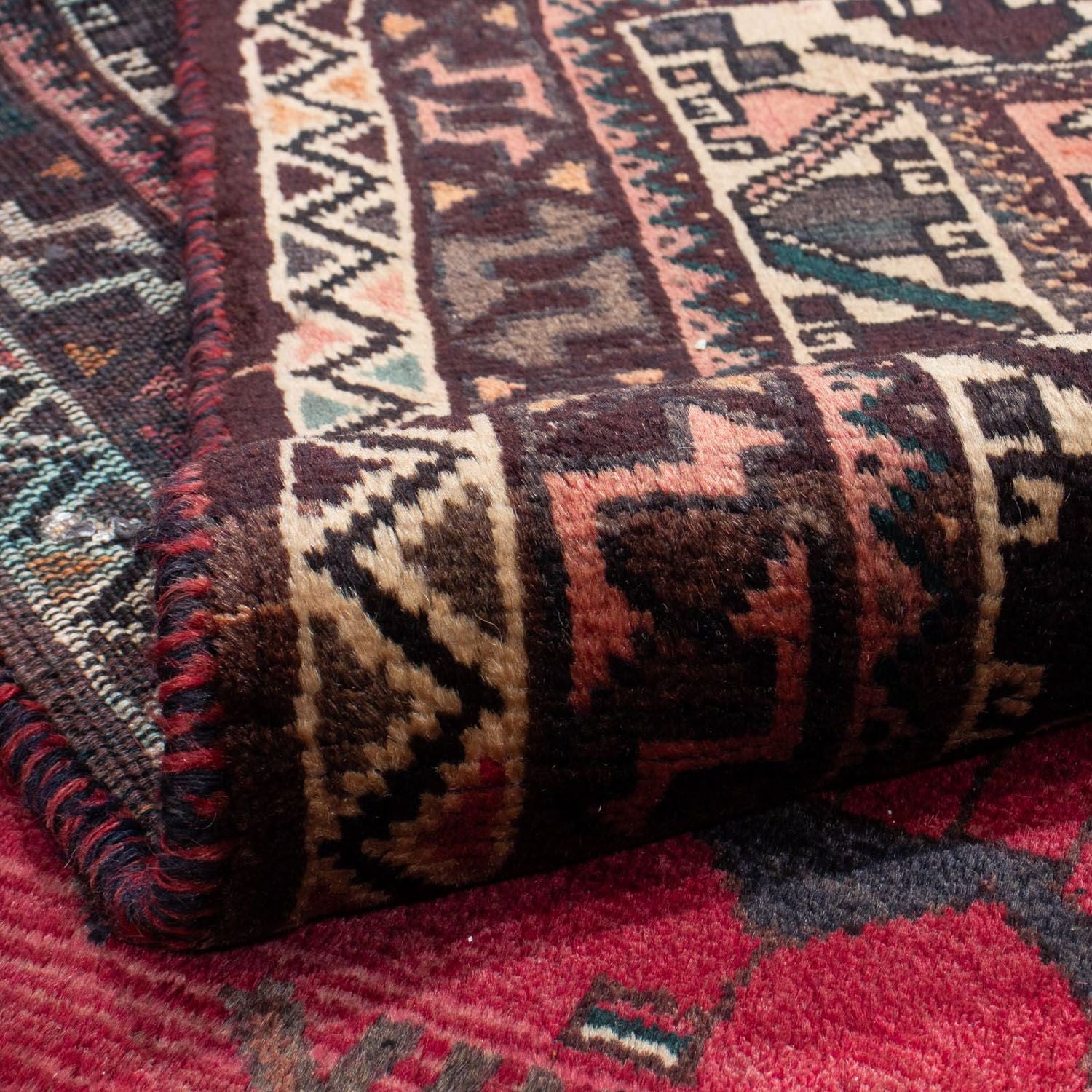 Alfombra persa - Nómada - 294 x 217 cm - rojo