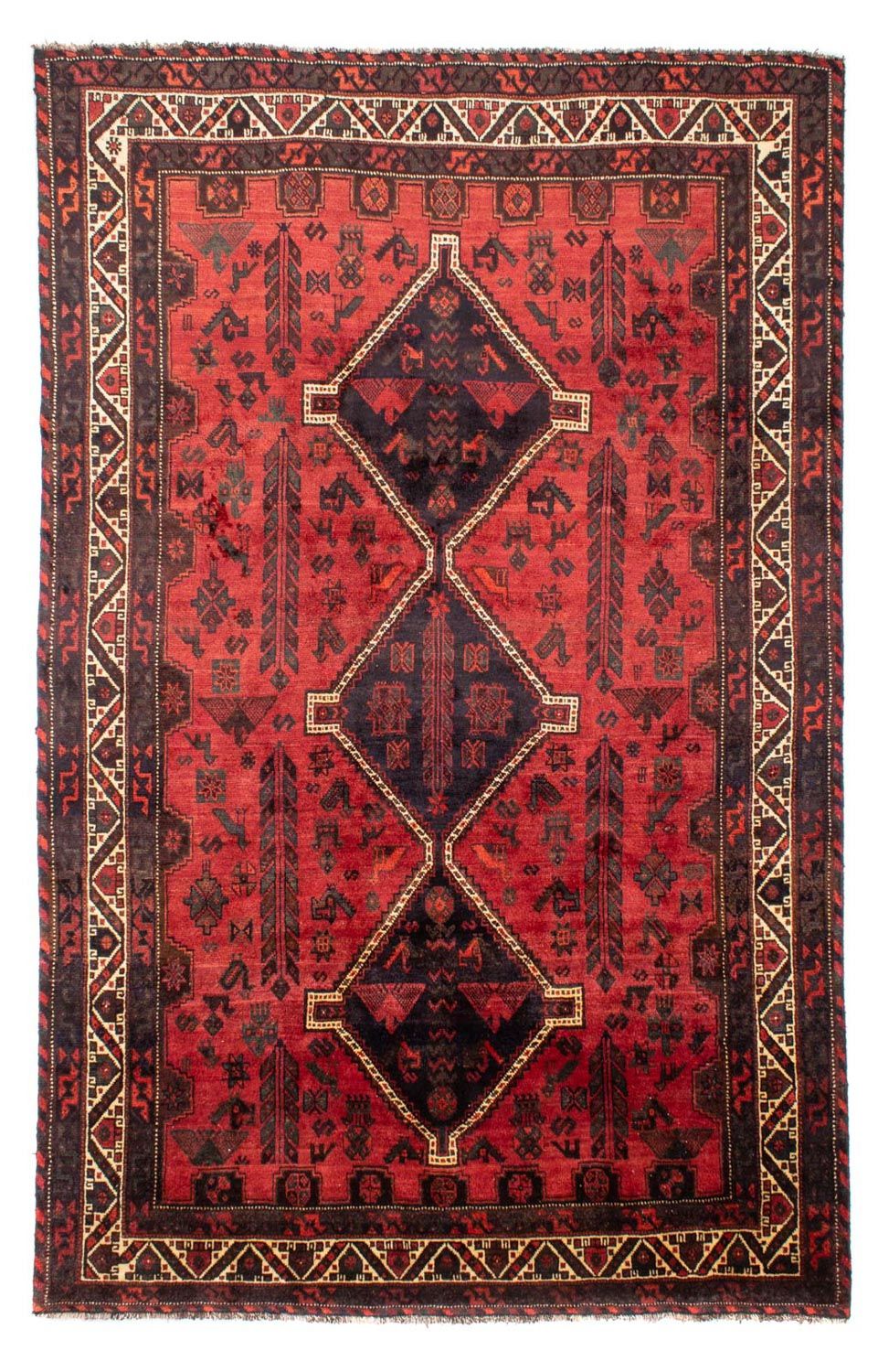 Alfombra persa - Nómada - 318 x 206 cm - rojo