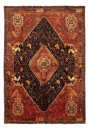 Alfombra persa - Nómada - 241 x 157 cm - azul oscuro