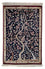 Alfombra persa - Ghom - 87 x 59 cm - azul oscuro